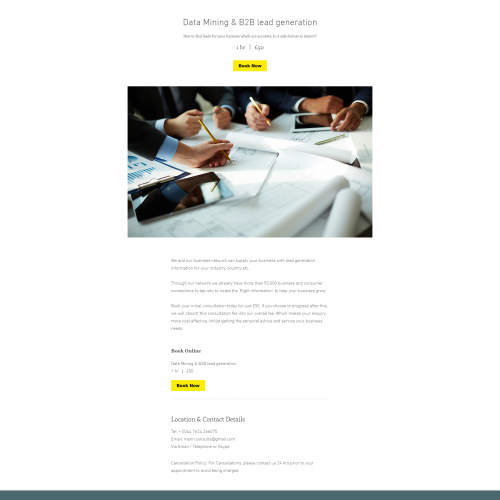 Data Mining & B2B lead generation